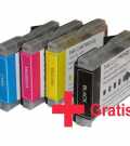 Komplet Fenix LC1000 ( LC51 ) C + M + Y + črna gratis, kartuše za tiskalnike Brother DCP-130c, DCP-330c, DCP-540c, MFC-240c, MFC-440CN, MFC-665cw, MFC-845cw, MFC-3360C, MFC-5460cn, MFC-5860cn... kartusa, toner, polnilo, tiskalnik, trgovina, nakup, laserski tisklanik